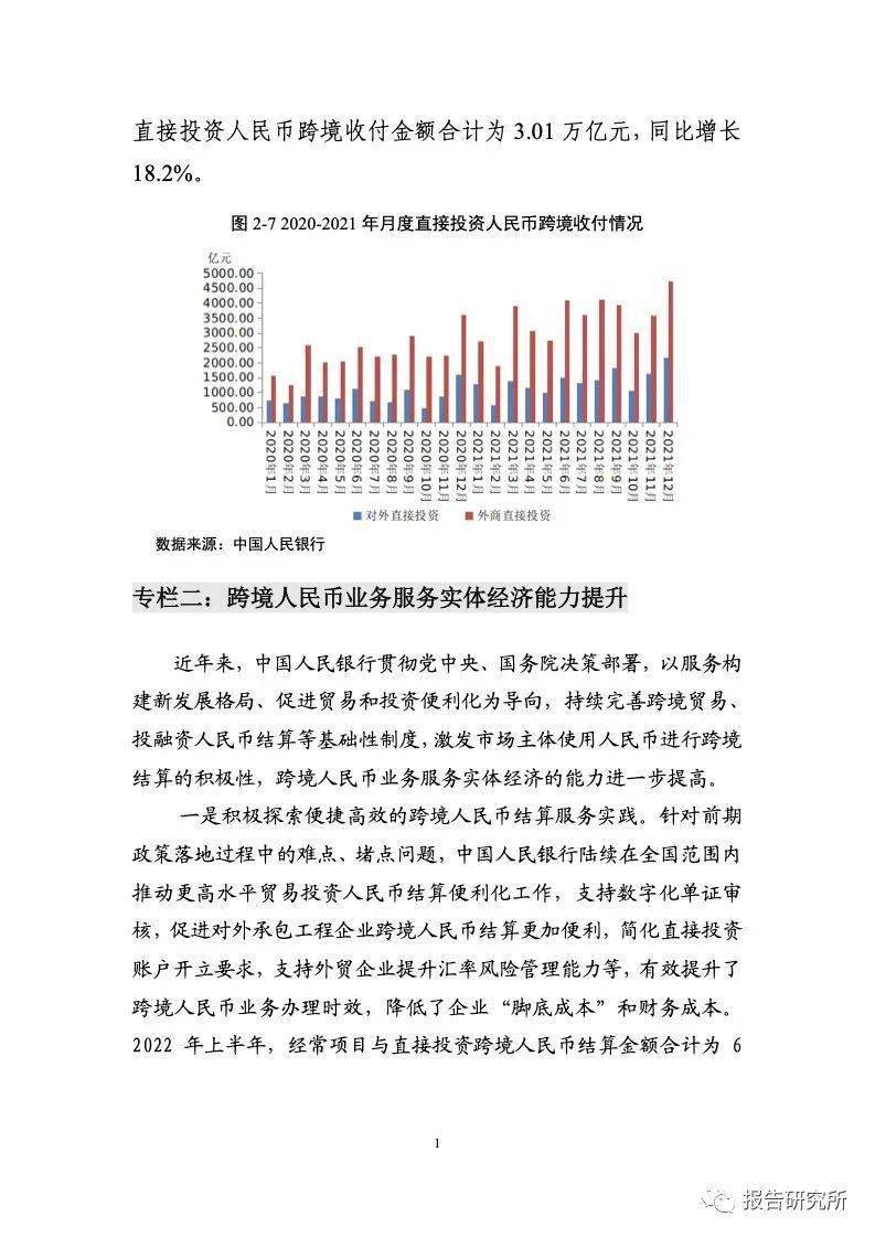 中国银行业协会：2021-2022年人民币国际化报告（附下载）