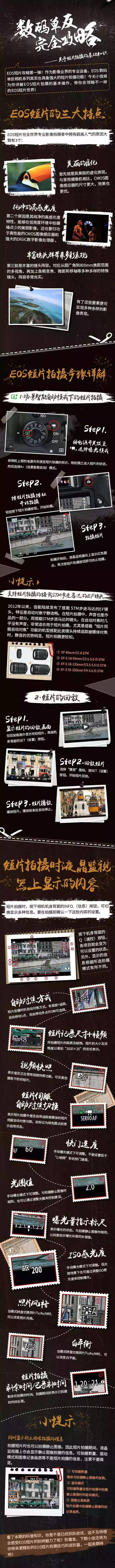 学习佳能EOS短片拍摄的基础知识