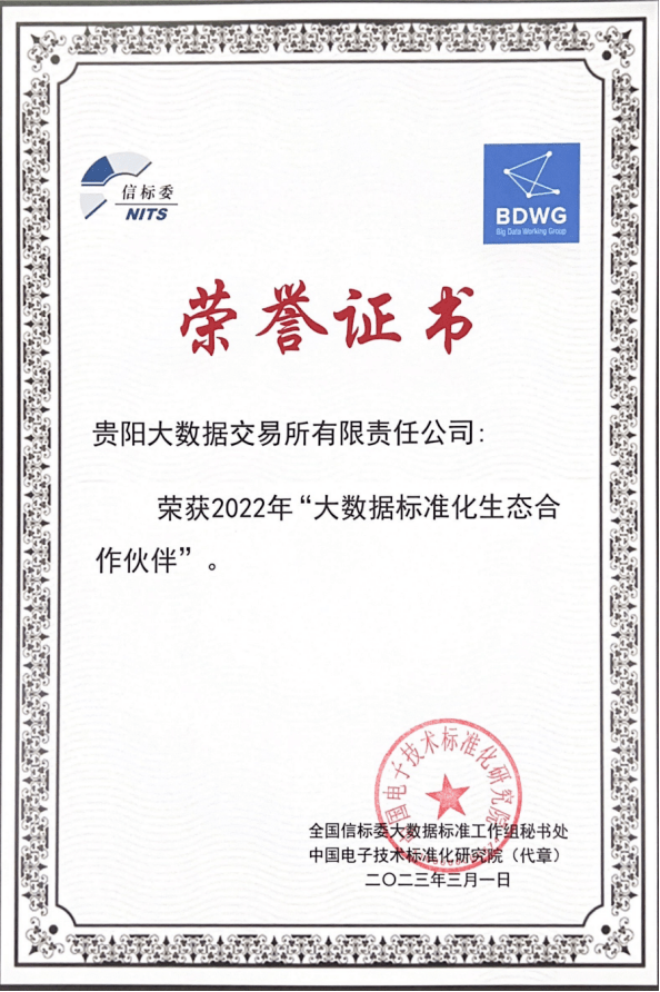 贵阳大数据交易所成为全国信标委首批“大数据标准化生态合作伙伴”<strong></p>
<p>南方大数据</strong>，电力数据专区入选《南方电网公司电力数据应用实践白皮书》优秀案例