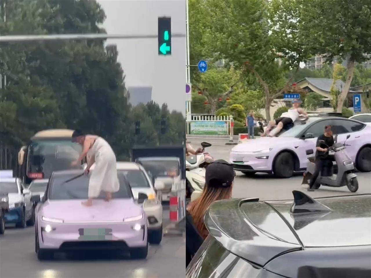 女子持械当街打砸多辆轿车<strong></p>
<p>虚拟币交易网充值</strong>，被顶在挡风玻璃上前行，当地：女子当场被控制，警方介入调查