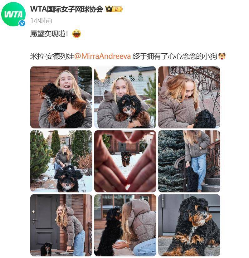 “小米辣”终于有了自己的小狗！曾说养狗是赢球的动力<strong></p>
<p>查询虚拟币</strong>，WTA官方发“贺信”：愿望实现啦！